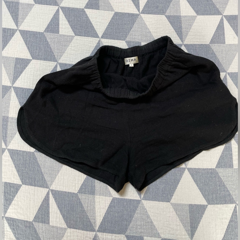 Ozma raw silk shorts Small